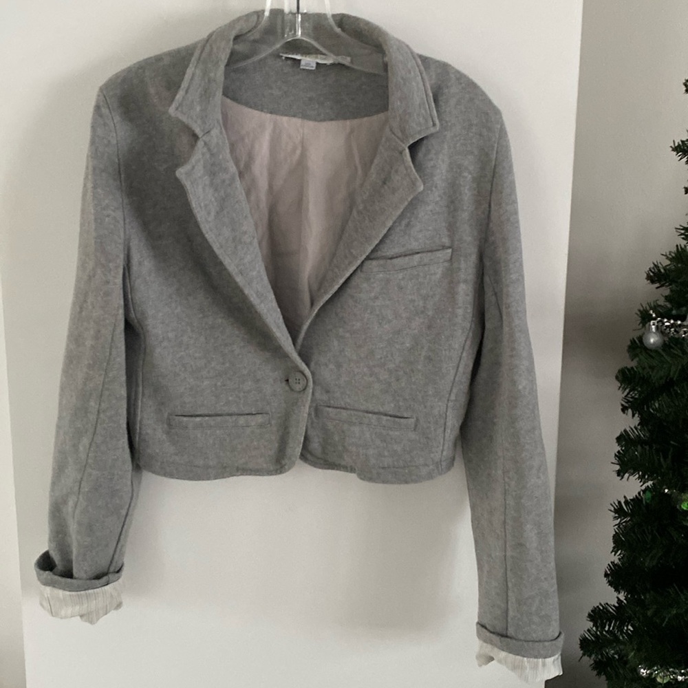 SEE BY CHLOE EASY CROPPED BLAZER light heathered grey